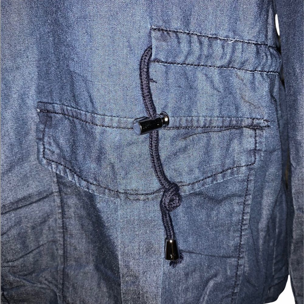 1 Sunset Lane Chambray Lightweight Jacket - Picture 4 of 6
